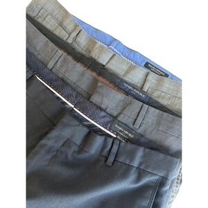 Banana Republic Lot of 3 Dress Pants 36x32 Men's Gray Black Slacks Business READ